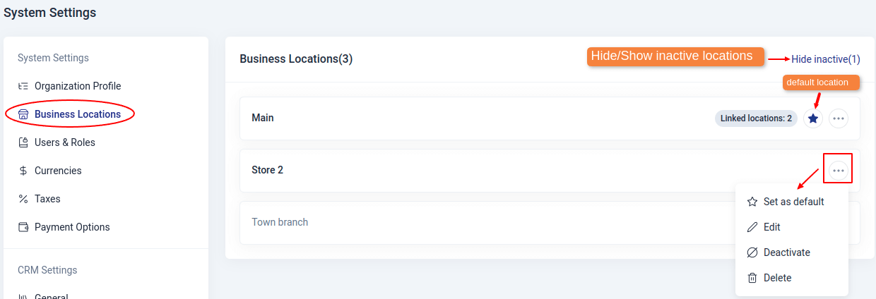 Business Locations
